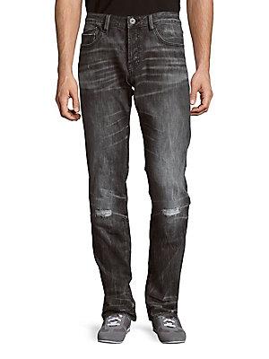 Cult Of Individuality Cotton Faded Jeans