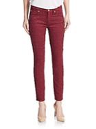 7 For All Mankind Gwenevere Embroidered Skinny Ankle Jeans