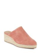 Lucky Brand Lidwina Suede Espadrilles Wedge Mules