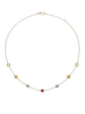 Ippolita Rock Candy Gelato Marrakesh Semi-precious Multi-stone & 18k Yellow Gold Mini Station Necklace