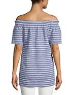 Beach Lunch Lounge Smocked Off-the-shoulder Top