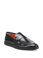 Santoni Sneaker Sole Leather Penny Loafers