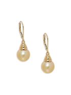 Belpearl 14k Yellow Gold & South Sea Cultured Pearl Drop Earrings