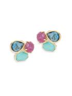 Ippolita Rock Candy Multi-stone And 18k Gold Clip-on Earrings