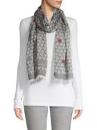 Boutique Moschino Heart Print Scarf