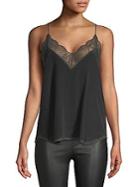 Zadig & Voltaire Christy Lace Trimmed Silk Camisole