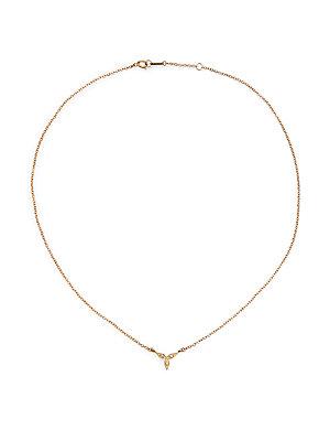 Mizuki Diamond & 14k Yellow Gold Delicate Necklace