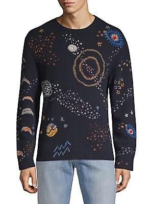 Valentino Embroidered Roundneck Sweater