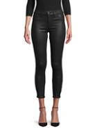 Hudson Jeans Mid-rise Coated Ankle Skinny Jeans