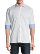 Bertigo Massimo Printed Cotton Poplin Shirt