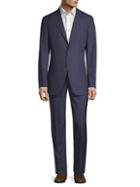 Saks Fifth Avenue Made In Italy Two-piece Modern Fit Wool Check Suit