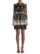 Alexis Barbara Hilaria Embroidered Lace Dress