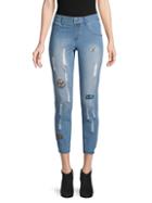 Hue Patched Distressed Jeans