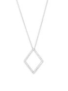 Kwiat Contorno Diamond & 18k White Gold Pendant Necklace
