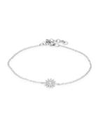Saks Fifth Avenue 14k White Gold Diamond Sun Charm Bracelet