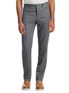 Brunello Cucinelli Double Pinstriped Wool Pants
