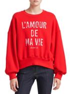Cinq Sept L'amour De Ma Vie Cotton Sweatshirt
