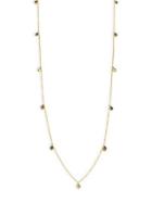 Freida Rothman Modern Mosaic Cubic Zirconia And Sterling Silver Multi Stone Station Necklace