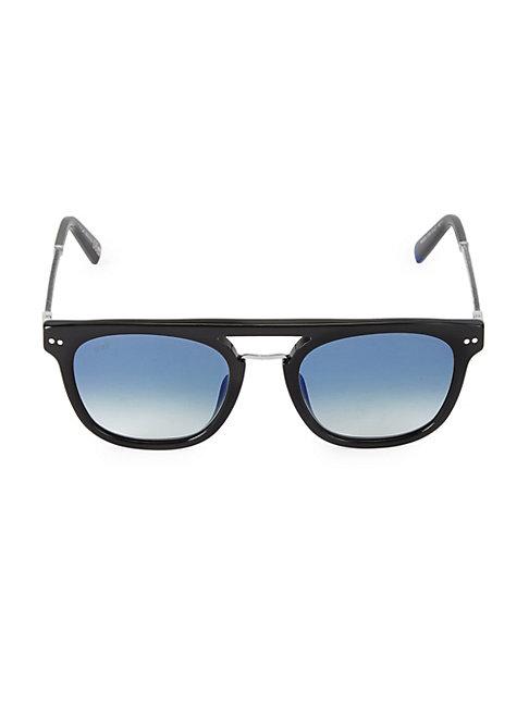 Web 51mm Round Flat Top Sunglasses