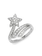 Effy 14k White Gold & Diamond Shooting Star Ring