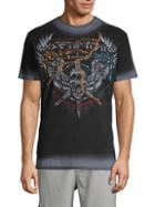 Affliction Logo Graphic Cotton Reversible Tee