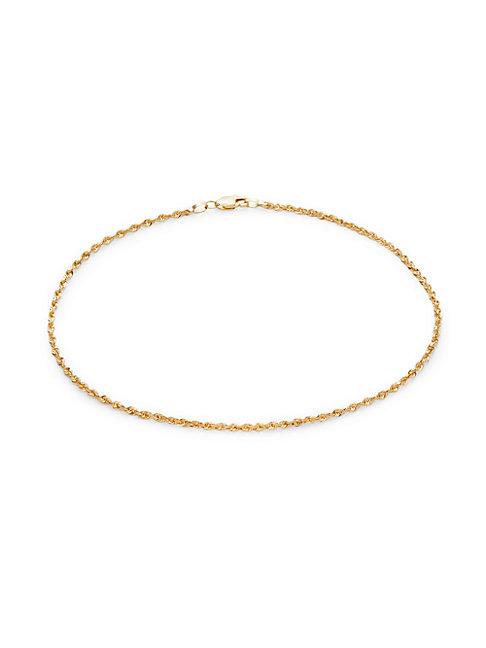 Saks Fifth Avenue 14k Yellow Gold Chain Anklet