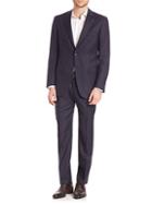 Isaia Slim-fit Pinstriped Wool Suit