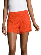 Sandro Plano Floral Lace Shorts