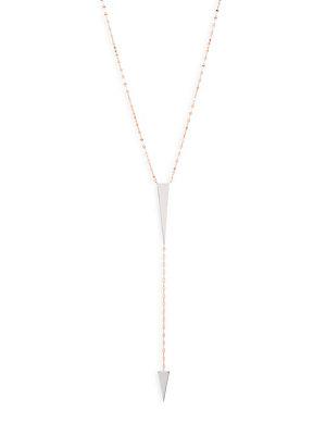 Lana Jewelry 14k Gold Geo Lariat Necklace