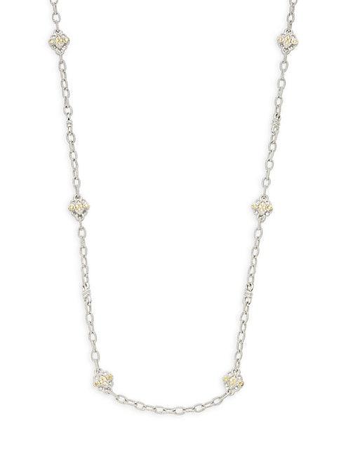 Judith Ripka Sterling Silver & Crystal Necklace