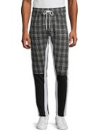 Rnt23 Colorblocked Check Track Pants
