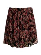 Iro Spin High-waist Floral Ruffle Skirt