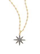 Freida Rothman Classic Cz & 14k Gold-plated Sterling Silver Starburst Pendant Necklace