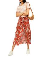 Free People Sunray Floral Sarong Skirt