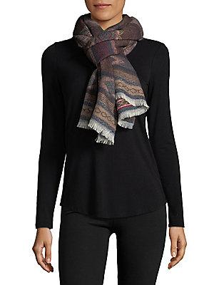 Lulla Collection By Bindya Textured Fringe Scarf
