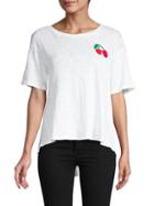 Lucca Couture Twist-back Cotton Tee