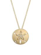 Effy 14k Yellow Gold & Diamond Circle Pendant Necklace