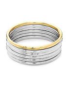 Roberto Coin Yellow Gold & Sterling Silver Multi Bangle Bracelet