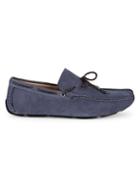 Saks Fifth Avenue Perforated Suede Boat Loafers