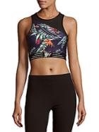 We Are Handsome Printed Panelled Sports Bra