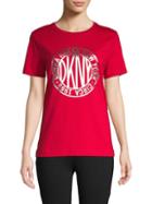 Dkny Graphic Cotton-blend Tee