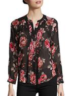 Joie Meadows Gypsy Rose Printed Silk Blouse