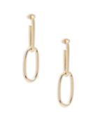 Sphera Milano Made In Italy 14k Yellow Gold Oval Elements Drop Earrings