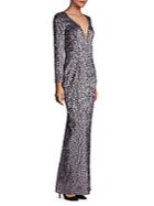 Milly Suzana Sequin Column Gown