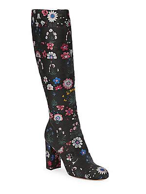 Valentino Floral-print Boots