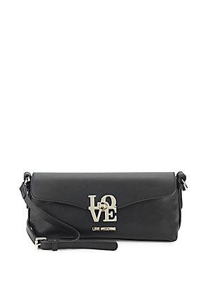 Love Moschino Love-lock Faux Leather Shoulder Bag