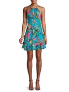 Parker Ruffled Floral Fit-&flare Dress