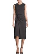 James Perse Ruched-front Sleeveless Dress