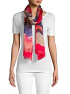 Missoni Fringed Abstract Silk Scarf