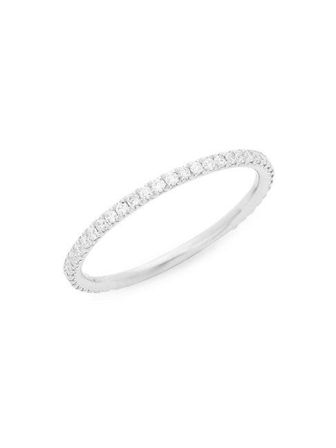 Nephora 14k White Gold & Diamond Eternity Ring